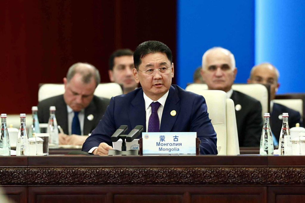 Монгол Улсын Ерөнхийлөгч У.Хүрэлсүх ШХАБ-ын дээд түвшний уулзалтад ажиглагчаар оролцож, үг хэллээ